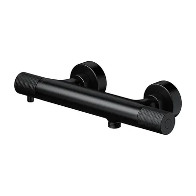 Baterie dus termostatata Cersanit Zen, negru mat