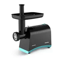 Masina de tocat carne nobeLTek, 1000 W, 1 kg/minut, 3 discuri de taiere, accesorii suc de rosii+carnati, lama inox, functie reverse, Negru