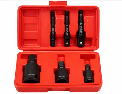 Set 6 adaptoare impact reductoare si prelungitoare 1/4 3/8 si 1/2 otel