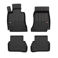 Set covorase cauciuc 4 piese proLine 3D, fata spate negru, potrivit MERCEDES C (W205) 12.13-