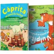 Caprita se joaca la ferma. Vulpita se joaca in padure