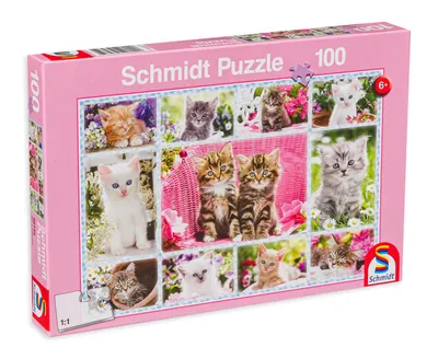 Puzzle Schmidt din 100 de piese - Kittens