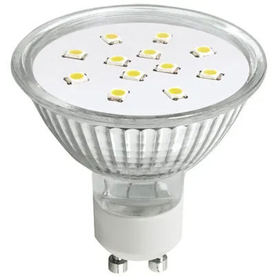 Bec cu Led-uri, ALED MR16 Glass 3W GU10 6500K, LUMINECO