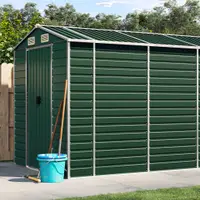 Gossi sopron de gradina, verde, 191x810x198 cm, otel zincat