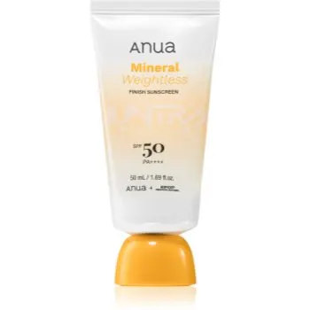 Anua K-Pop Demon Hunters Mineral Weightless Finish Sunscreen crema fata iluminatoare de protectie SPF 50