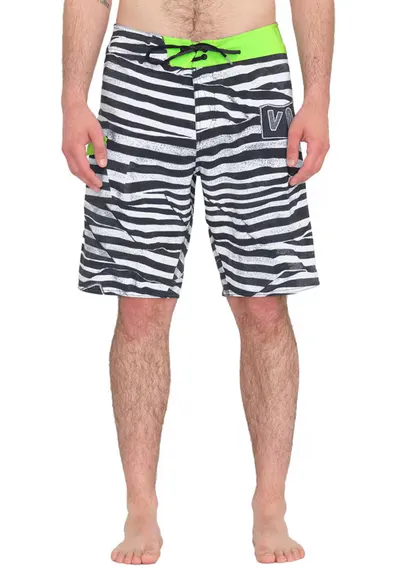 Pantaloni scurti de baie cu model zebra
