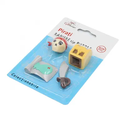Radiere puzzle colecționabile seria Pirați hartă