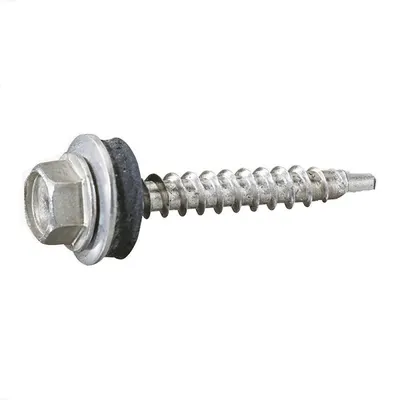 Surub Autoforant Cap Hex Redus si Saiba Epdm, Otel Zincat, 4.8 x 19