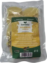 Ananas confiat, 100g, SanoVita