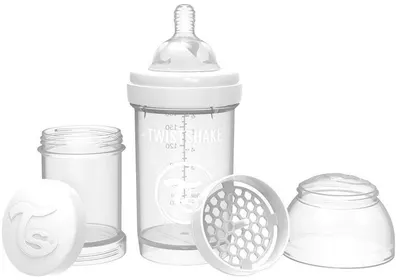 Sticla pentru copii impotriva colicilor Twistshake Anti-Colic Pastel - Alb, 180 ml