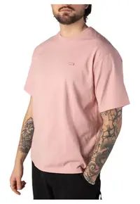 Tricou barbati - Clancy - greutate mare - roz - bumbac