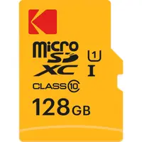 Card Memorie microSDXC Kodak Premium Performance, 128Gb, Clasa 10 / UHS-1 U1, Cu Adaptor EKMSDM128GXC10K