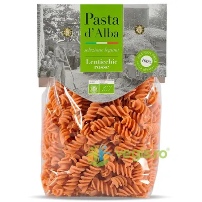 Paste Fusilli din Linte Rosie fara Gluten Ecologice/Bio 250g