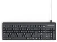 Tastatură cu fir HAMA – CK-100, neagră, USB-C