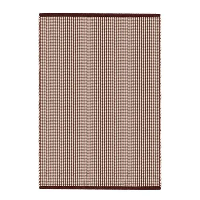Covor burgundy/în culoare naturală țesut manual din lână 140x200 cm Talo – noo.ma