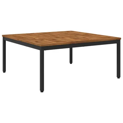 vidaXL Masă de cafea Natural și Negru 100 x 100,5 x 45 cm