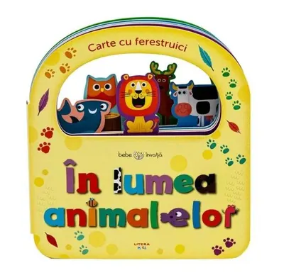 Bebe învață. În lumea animalelor. Carte cu ferestruici - Board book - ***