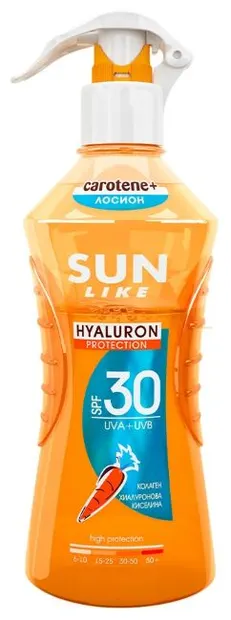 Sun Like Carotene+ Loțiune de protecție solară bifazică, SPF30, 200 ml