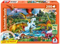 Puzzle Schmidt din 200 piese - Giganți preistorici