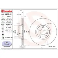 Disc frana BREMBO 09.9922.11