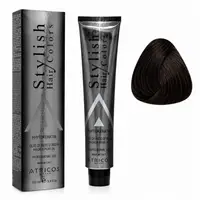 Vopsea de par profesionala Nr.3 Maro inchis Atricos Stylish, 100 ml