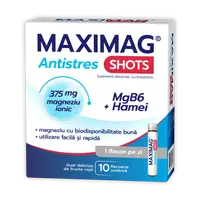 MaxiMag Antistres Shots, 10 flacoane, Zdrovit