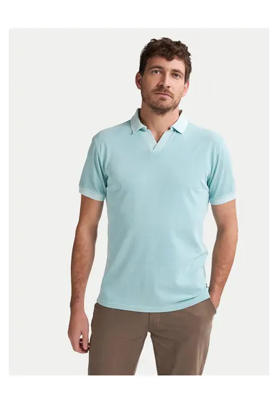 Tricou barbati turcoaz - bumbac