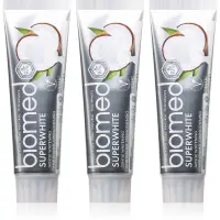 Biomed Superwhite pasta de dinti cu efect intaritor cu ulei de cocos 3x100 g