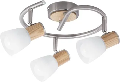 Spot triplu Rabalux - Gavin 6488, IP20, E14, 3 x 40W, 230V, argintiu