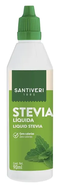 Stevia lichidă, fără gluten și lactoză, 90 ml, Santiveri