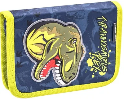 Penar școlar Belmil - T-Rex, cu 1 fermoar si doua clape