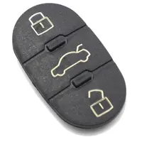 Membrana cauciuc pad cu 3 butoane, Techstar, pentru cheie auto Audi TT A3 A4 A6 A8, echiv OE 4D0837231