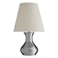Veioză crem/argintie din metal cu abajur textil (înălțime 36 cm) Nell – Premier Housewares