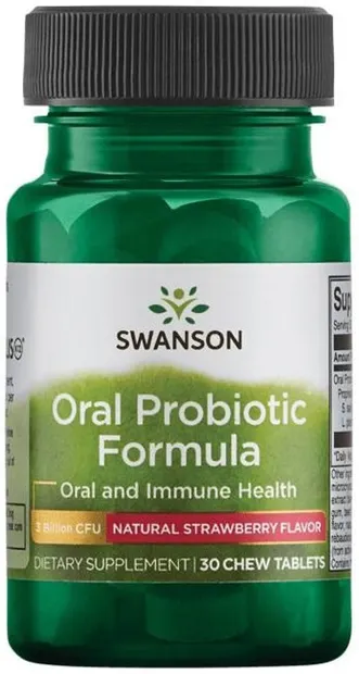 Oral Probiotic Formula, 30 comprimate masticabile, Swanson