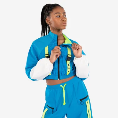 Geacă crop loose dans urban comercial Sabrina Lonis Albastru Fete