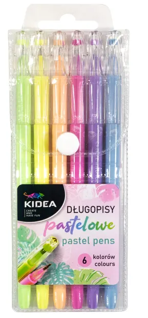 Pixuri colorate Kidea - 6 culori, pastelate