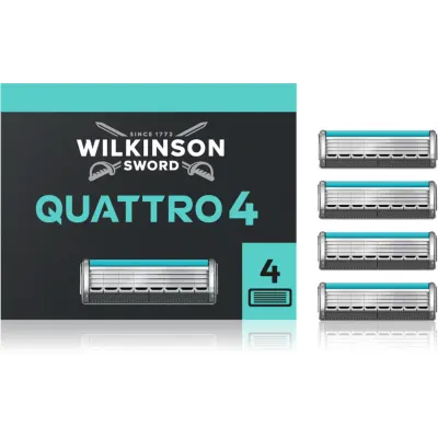 Wilkinson Sword Quattro Essential 4 Titanium Sensitive rezerva Lama 4 buc