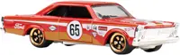 Mașinuță metalică Hot Wheels Silver Series Vintage Club - ’65 Ford Galaxie, 1:64, roșie