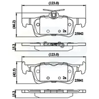 Set placute frana, frana disc COMLINE CBP02335