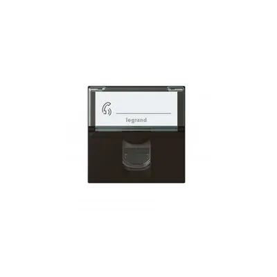 RJ 45 priza Mosaic - category 6A STP - 2 module - matt negru