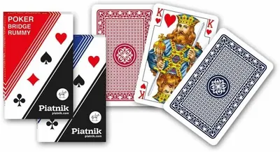 Cărți de joc Piatnik - Poker, bridge, canasta 1199, culoare rosie