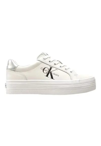 Pantofi sport pentru Femei - vulc flatform laceuplth - YW0YW01474-0K9 - Alb - Alb