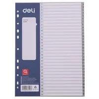 Separator Deli Start Plus - E38158 PP, A4, gri, 1-31