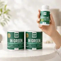 Pachet DETOXIFIANT - 2x In Green, Mix Verde ECO Antibalonare + CADOU Spirulină ECO 120 tablete | Rawboost
