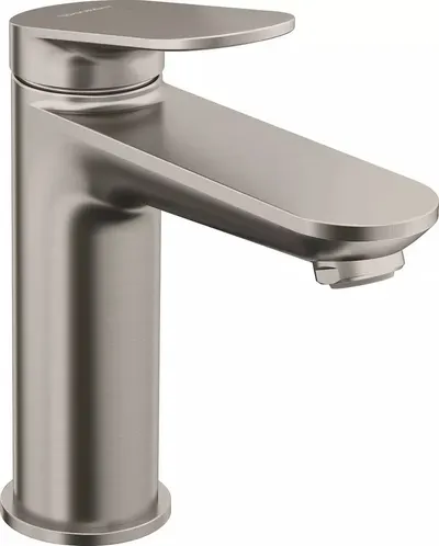 Baterie lavoar Duravit Wave WA1020002070, marime M, cartus ceramic, monocomanda, 171 mm, Otel satinat