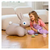 Iepuras gonflabil saltaret Hoppi Bunny gri
