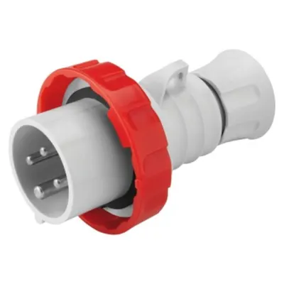 Stecher fisa industriala HP - IP66/IP67/IP68/IP69 - 3P+E 32A 380V/440V 50HZ/60HZ - RED - 3H - Strangere cu surub