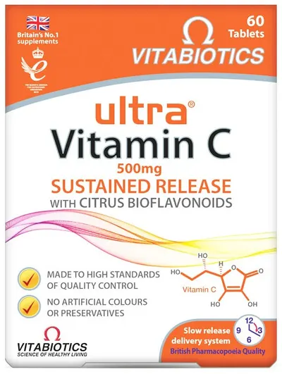 Ultra Vitamin C, 500 mg, 60 tablete, Vitabiotics