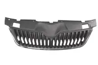 Grila radiator potrivit SKODA FABIA II, ROOMSTER, ROOMSTER PRAKTIK 1.2-1.9D 2006-2015 pana in 2014 - (cu stipe cromate)