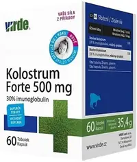Colostru de vită, 500 mg, 60 capsule, Virde